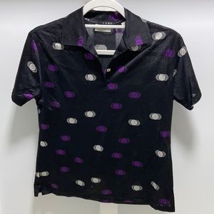 Como Sport, made in Italy, Tshirt, size S, color black, purple